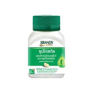 BRAND'S Essence Of Chicken With Iron And Vitamin B Complex แบรนด์เม็ดซุปไก่สกัดผสมวิตามินบีคอมเพล็กซ์ และธาตุเหล็ก (60 เม็ด) .A