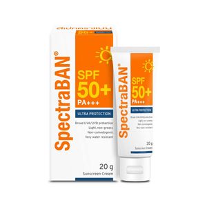 SpectraBAN Ultra Protection Sunscreen Cream Anti UVA-UVB SPF50+ PA+++ Cream 20g