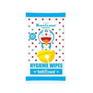 KARISMA ผ้าเช็ดทำความสะอาด HYGIENE DORAEMON (20 แผ่น)