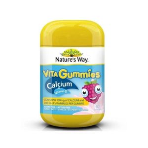 NATURES WAY Vita Gummies Calcium Vitamin D วิตามินกัมมี่แคลเซียมและวิตามินดี (60 เม็ด)  .D