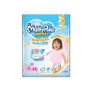 MAMY POKO Pants Premium Extra Dry กางเกงผ้าอ้อมสำหรับเด็กหญิง Size XL (42 ชิ้น)