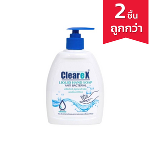 CLEAREX Liquid Hand Soap Antibacterial เคลียเร็กซ์ สบู่เหลวล้างมือ สูตรแอนตี้แบคทีเรียล (400ml.)