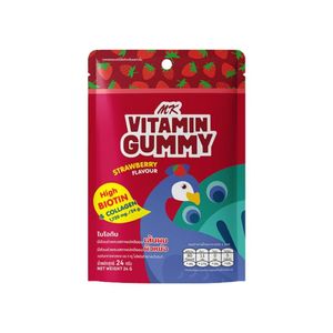 MK Vitamin Gummy Strawberry เอ็มเค วิตามิน กัมมี่ รสสตรอเบอร์รี่ (24g.)