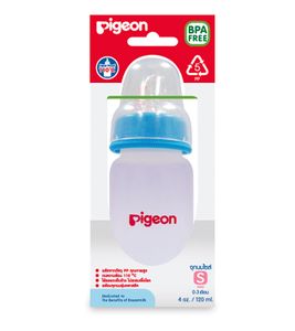 Pigeon ขวดนม PP ขนาด 120 มล พร้อมจุกนมคลาสสิค ขนาด S