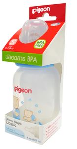 Pigeon ขวดนม PP ลายโคโร ขนาด 120 มล พร้อมจุกนมคลาสสิค ขนาด S