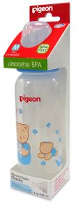 Pigeon ขวดนม PP ลายโคโร ขนาด 240 มล พร้อมจุกนมคลาสสิค ขนาด M