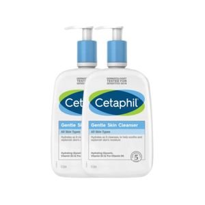 Cetaphil Gentle Skin Cleanser เเซตาฟิล เจนเทิล สกิน คลีนเซอร์ แพ็คคู่ (1000ml. X 2)