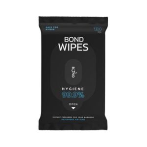 BOND WIPES Hygiene 99.9% ผ้าเช็ดทำความสะอาด สำหรับผู้ชาย 10 แผ่น / ซอง