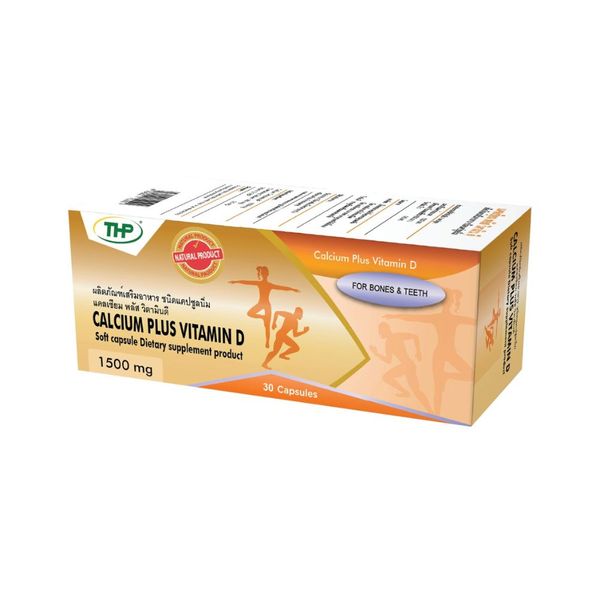 Thp Calcium Plus Vitamin D 1500 Mg 30 แคปซูล 4969